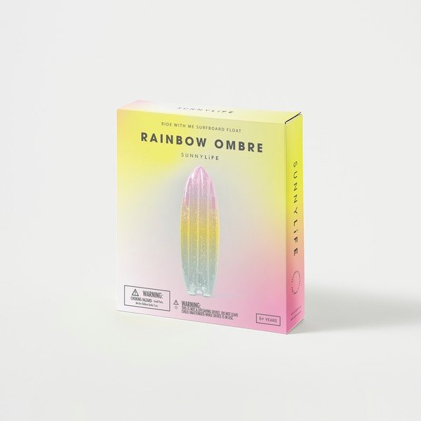 Leżak dmuchany Sunnylife Ride With Me Rainbow Ombre-image-4