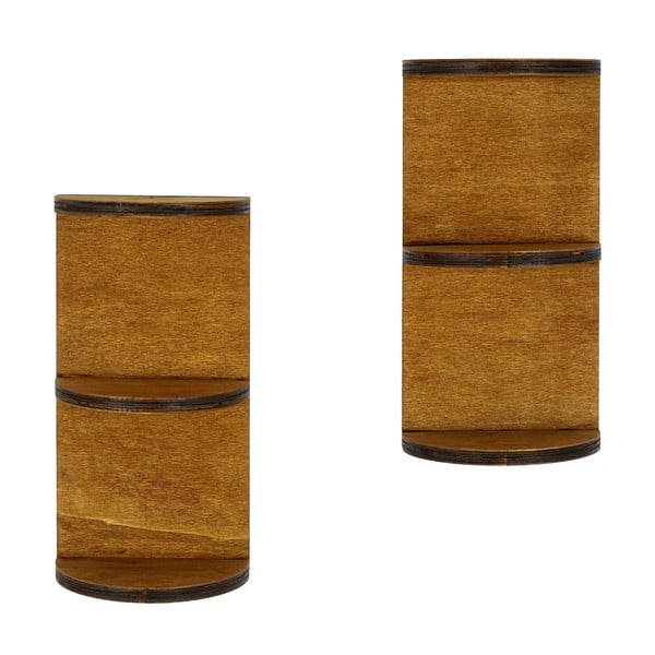 Wielopoziomowe półki zestaw 2 szt. 15 cm Pillar – Kalune Design