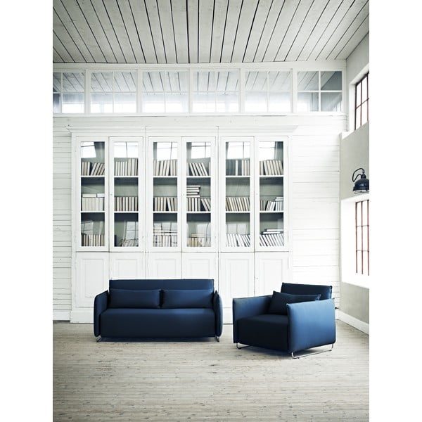 Turkusowy rozkładany fotel Softline Cord-image-4