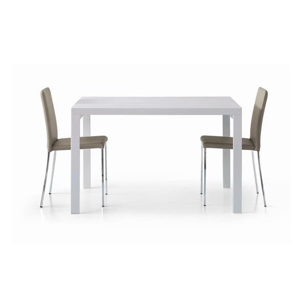 Biały drewniany stół rozkładany Castagnetti Kao, 120 cm