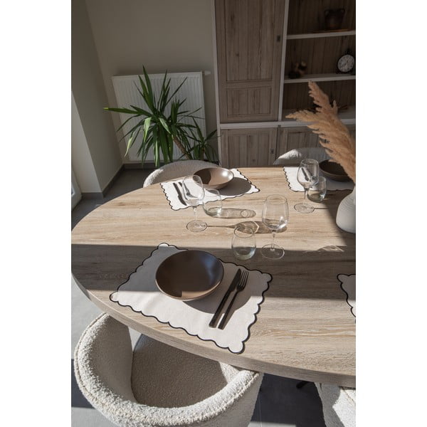 Mata stołowa z mieszanki lnu 30x43 cm Noura – Tiseco Home Studio-image-1