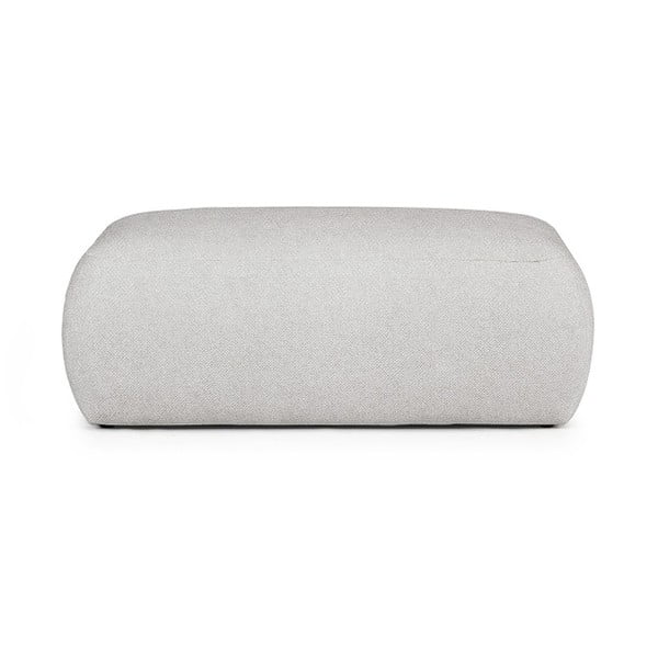 Jasnoszary podnóżek z materiału bouclé Mirel – Rodier