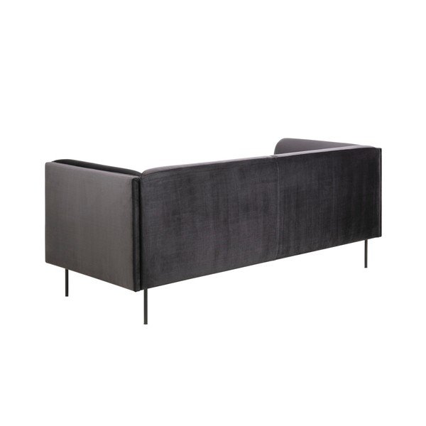 Antracytowa aksamitna sofa Actona Nevada-image-2