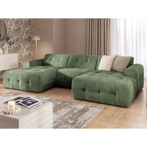 Zielony narożnik (w kształcie litery U/z szezlongiem) Melva – Ropez-image-1
