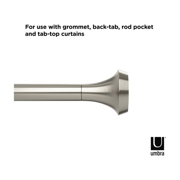 Stalowy regulowany karnisz 91 - 183 cm Ella – Umbra-image-4