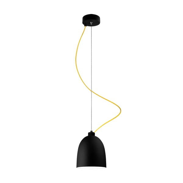 Lampa AWA, black matte/yellow/black