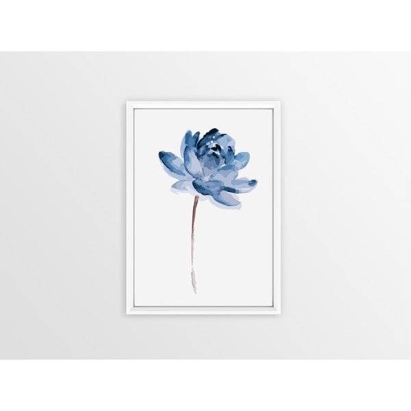 Obraz w ramie Piacenza Art One Blue Flower, 23x33 cm