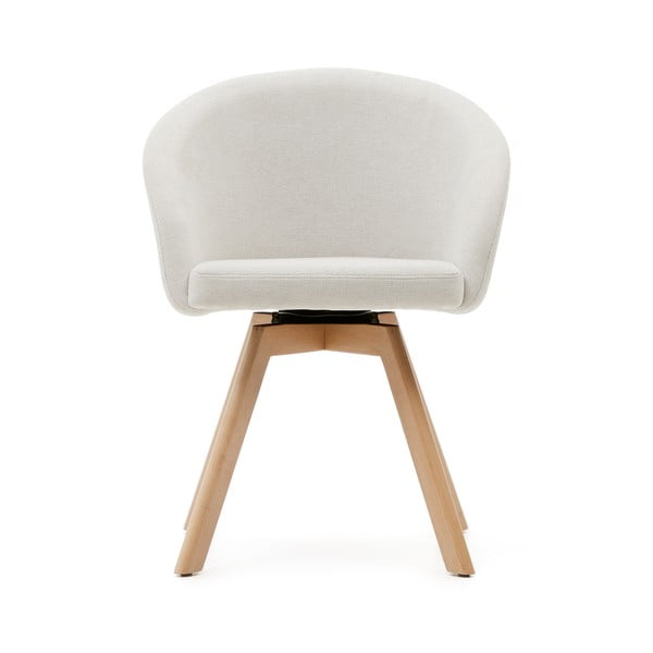 Kremowy tapicerowany fotel jadalniany Marvin – Kave Home-image-4