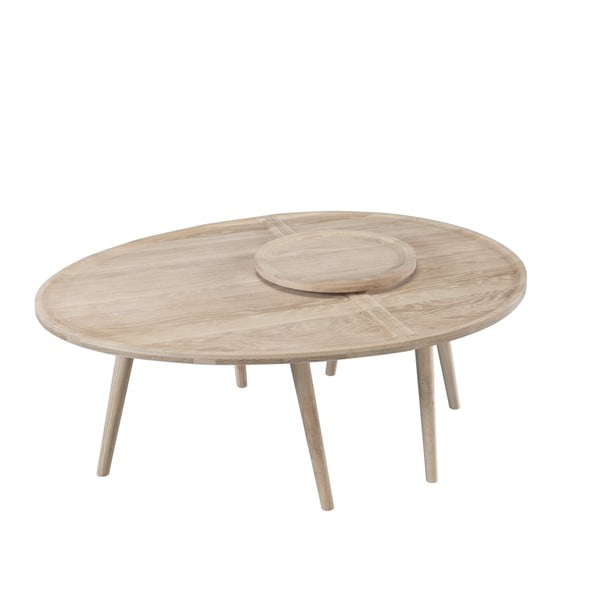 2-częściowy stolik z drewna dębowego Wewood-Portuguese Joinery Colombo