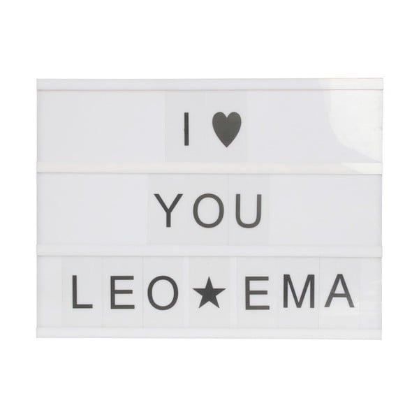 Lightbox z 95 znakami Opjet Boite, 30x22,6 cm-image-1