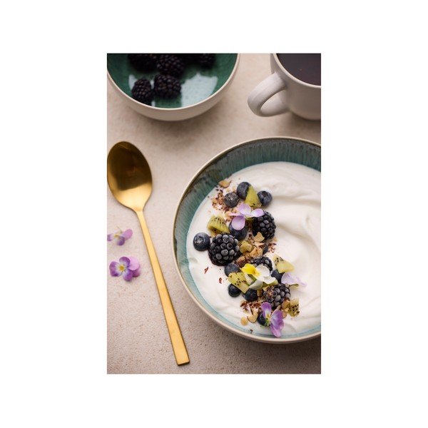 Biało-zielona kamionkowa miska 850 ml Gastro White/Green – Bitz-image-4