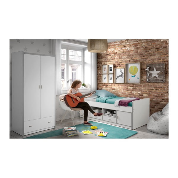 Biała szafa Vipack Bonny, 202x96,5 cm-image-2