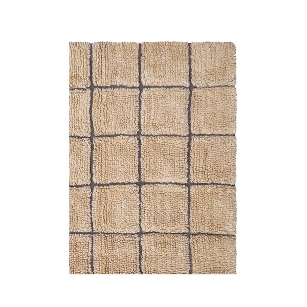 Wełniany dywan tkany ręcznie w bursztynowym kolorze 170x240 cm Mosaic Amber – Lorena Canals-image-4