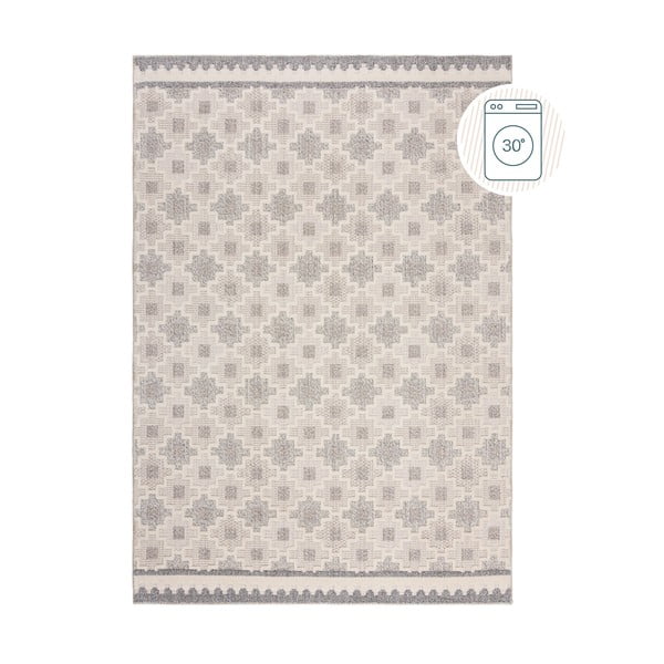 Szarobeżowy dywan odpowiedni do prania 78x150 cm Graysen – Flair Rugs