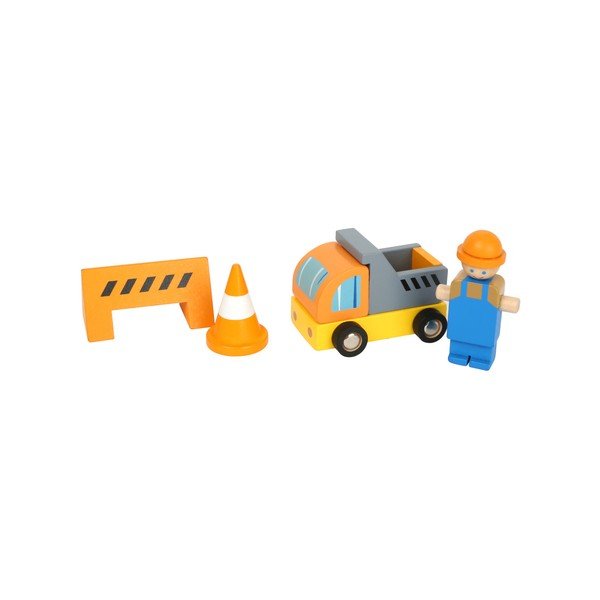 Dziecięcy drewniany dźwig budowlany Legler Construction-image-1