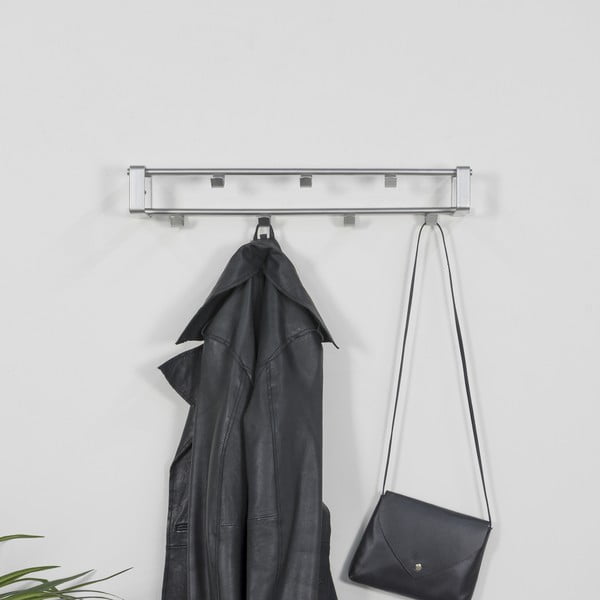 Metalowy wieszak ścienny w kolorze srebra 60 cm Rex – Spinder Design-image-1