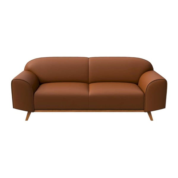 Koniakowa skórzana sofa 193 cm Nesbo – MESONICA