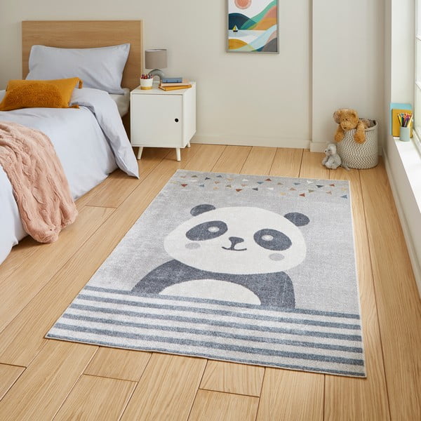 Jasnoszary dywan dziecięcy 120x170 cm Vida Kids Panda – Think Rugs-image-1