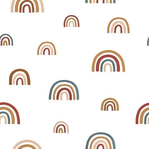 Tapeta dziecięca 10 m x 50 cm Goodlooking Rainbows – Lilipinso