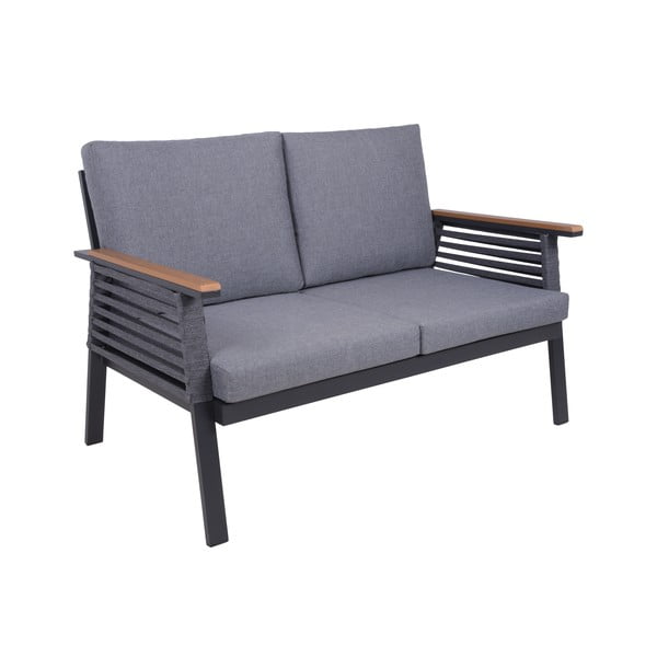 Ciemnoszary aluminiowy zestaw mebli ogrodowych dla 4 osób Denia – Garden Pleasure-image-2