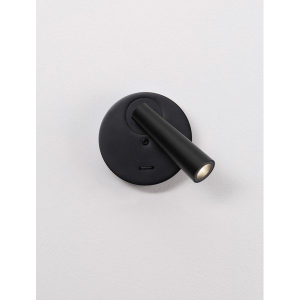 Aluminiowa lampa punktowa LED z elastyczną konstrukcją w kolorze matowej czerni 7x10 cm Tico – Nova Luce-image-4