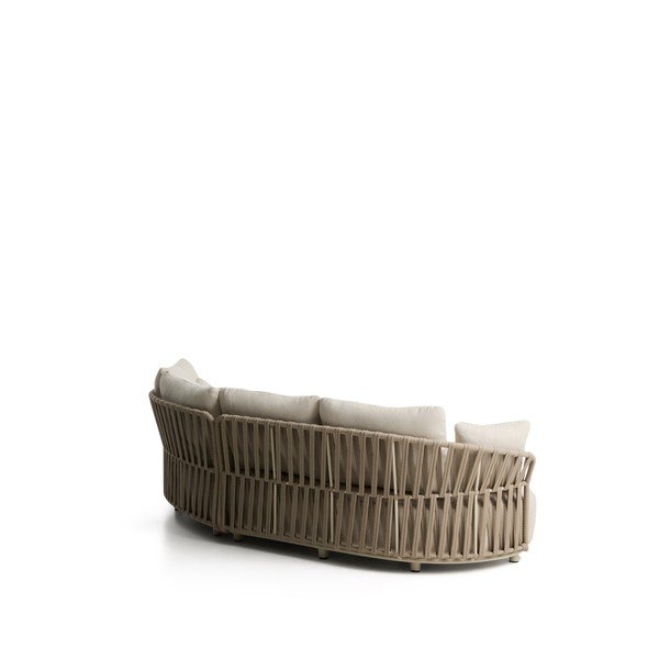 Beżowa/szarobrązowa tapicerowana sofa ogrodowa Osani – Kave Home-image-4