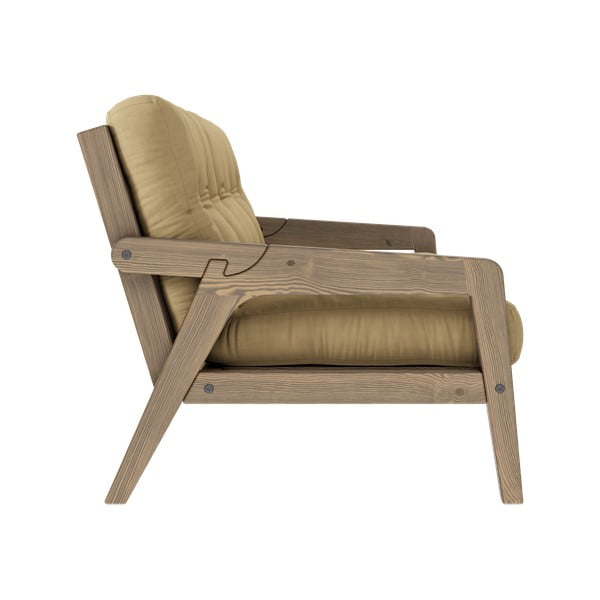 Żółta rozkładana sofa 204 cm Grab – Karup Design-image-4