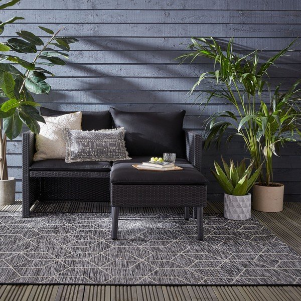 Szary dywan odpowiedni na zewnątrz 170x120 cm Napoli – Flair Rugs-image-1