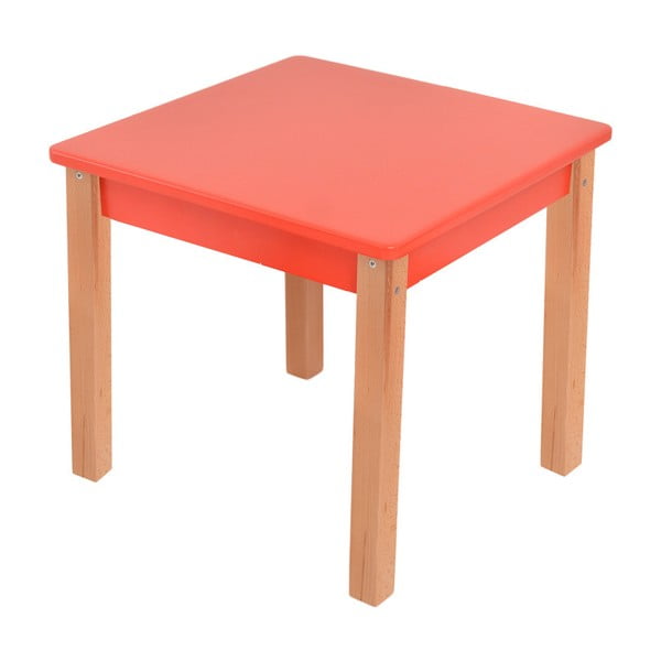 Czerwony stolik dziecięcy Mobi furniture Mario