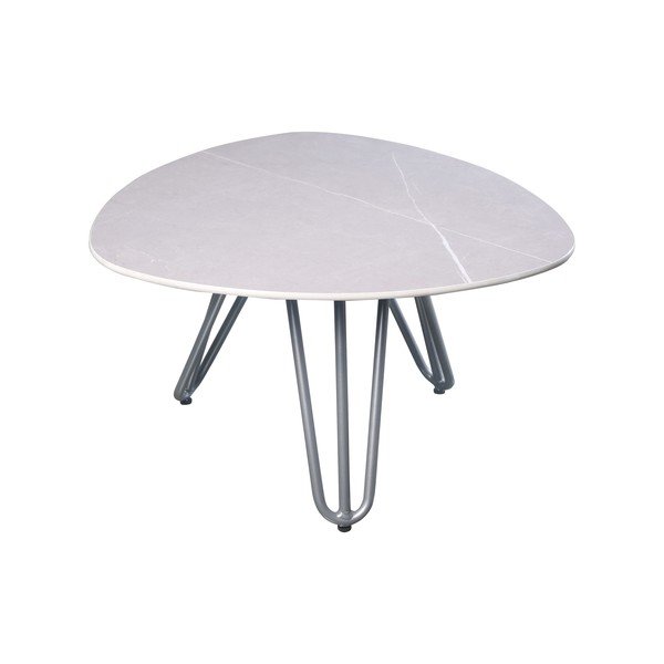 Stolik ogrodowy z kamiennym blatem 68x67,5 cm Emilia – Garden Pleasure