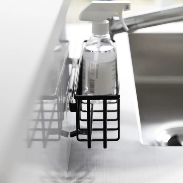 Czarny metalowy stojak na akcesoria do mycia naczyń bez wiercenia Film Hook – YAMAZAKI-image-4