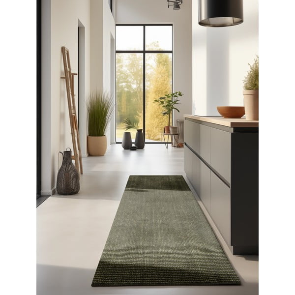 Chodnik z juty w kolorze khaki 80x200 cm Bouclé – Hanse Home-image-1
