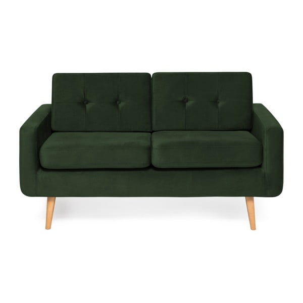 Ciemnozielona sofa Vivonita Ina Trend, 143 cm