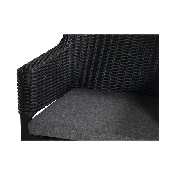 Czarne plastikowe krzesło ogrodowe Cairo – Hartman-image-4