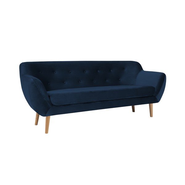 Granatowa sofa 3-osobowa Mazzini Sofas Amelie-image-1