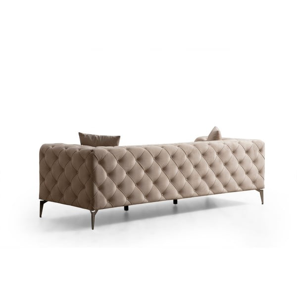 Beżowa aksamitna sofa 237 cm Como – Artie-image-2