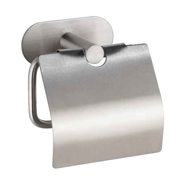 Nierdzewny uchwyt na papier toaletowy bez konieczności wiercenia Wenko Turbo-Loc® Orea Cover