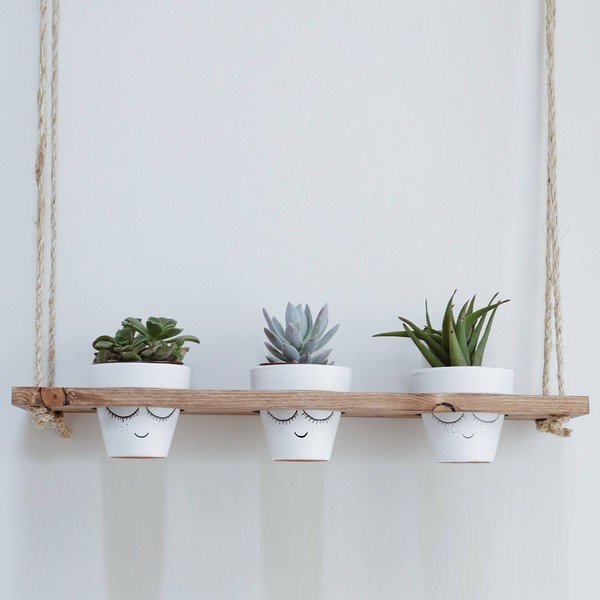 Drewniany kwietnik (wysokość 80 cm) Gar – Kalune Design-image-2