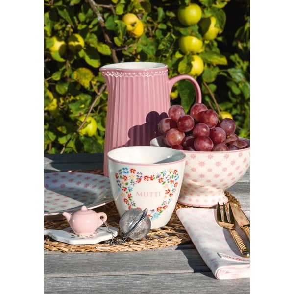 Różowa porcelanowa miska na zupę Green Gate Laurie, ø 15 cm-image-1