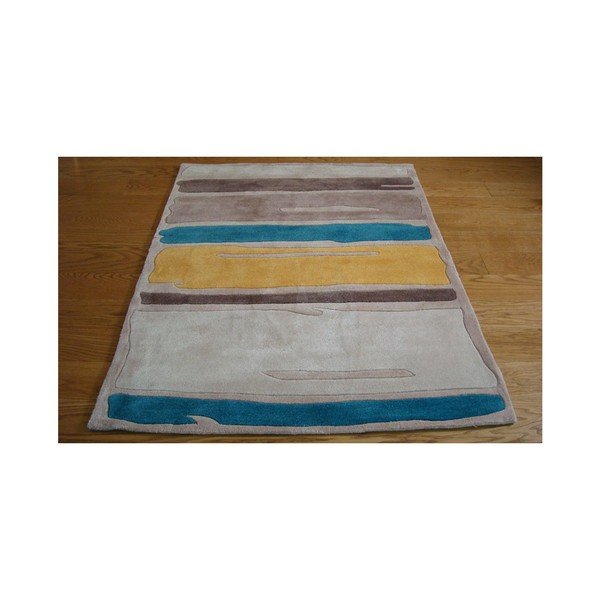 Dywan Paint Strokes Teal Yellow, 120x170 cm-image-2