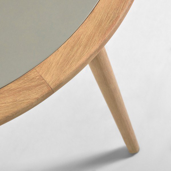 Stół ogrodowy z drewna eukaliptusa z betonowym blatem Kave Home Glynis Nina, ⌀ 120 cm-image-3