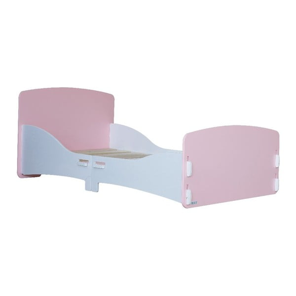 Dziecięce łóżko Pink Junior, 147x80x60 cm