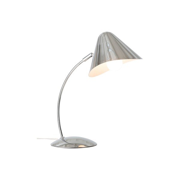 Stalowa lampa stołowa z elastyczną konstrukcją w kolorze srebra z połyskiem (wysokość 40 cm) Nathan – Ellos Home-image-3
