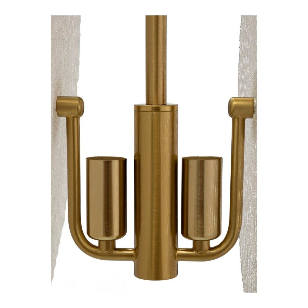 Lampa wisząca w kolorze złota ze szklanym kloszem Glass – Mauro Ferretti (zdjęcie 5)