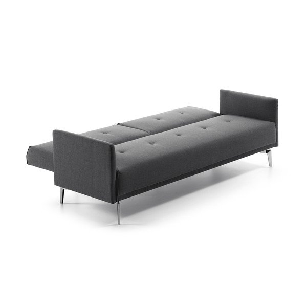 Ciemnoszara sofa rozkładana Kave Home Flora-image-3
