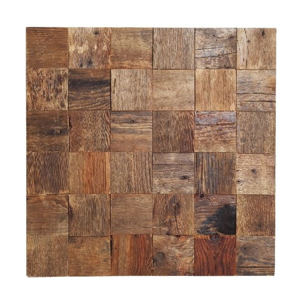 Dekoracja ścienna Wooden Natural, 60x60 cm
