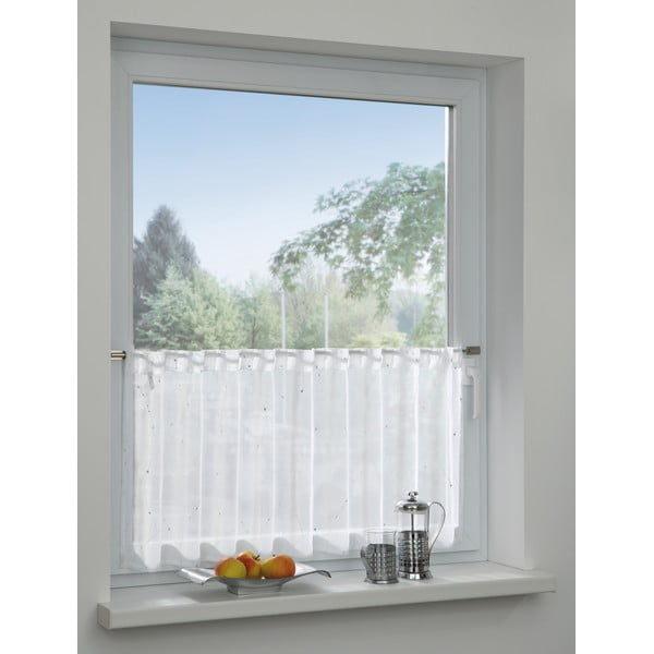 Biała firanka 45x140 cm Jacquard – Gardinia-image-1