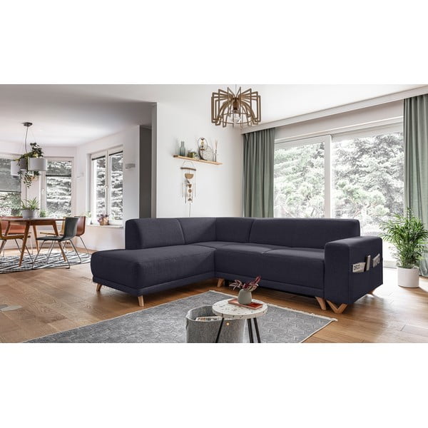 Antracytowy rozkładany/ze schowkiem narożnik (lewostronny/w kształcie litery L) Classy Sophie – Miuform-image-3