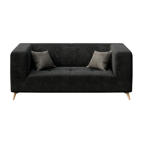 Czarna 2-osobowa sofa MESONICA Toro