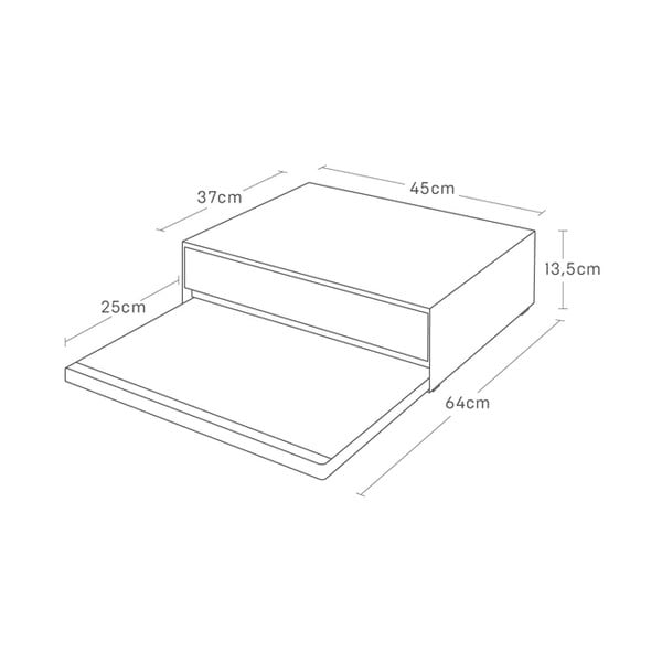 Metalowa dodatkowa półka Tower – YAMAZAKI-image-2